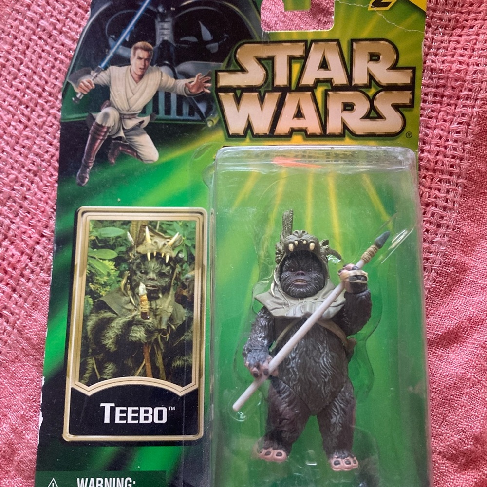 Star Wars Teebo Figure Cardback with Green and Black Artwork